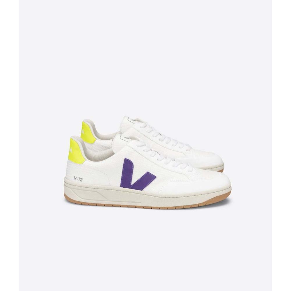 Pantofi Dama Veja V-12 B-MESH White/Purple | RO 581RVD